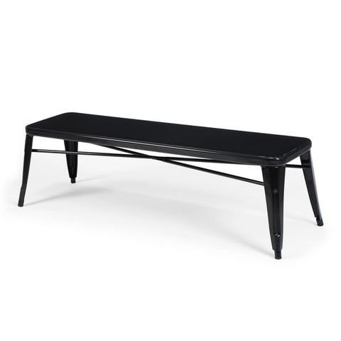 Tabouret Black Metal Indoor Bench inside Safavieh Couture Theabella Linen And Metal Bench, Black/Light Grey